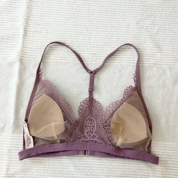 Body By Victoria's Secret T Back Bra Bralette Lace Front Closure - Picture 5 of 15